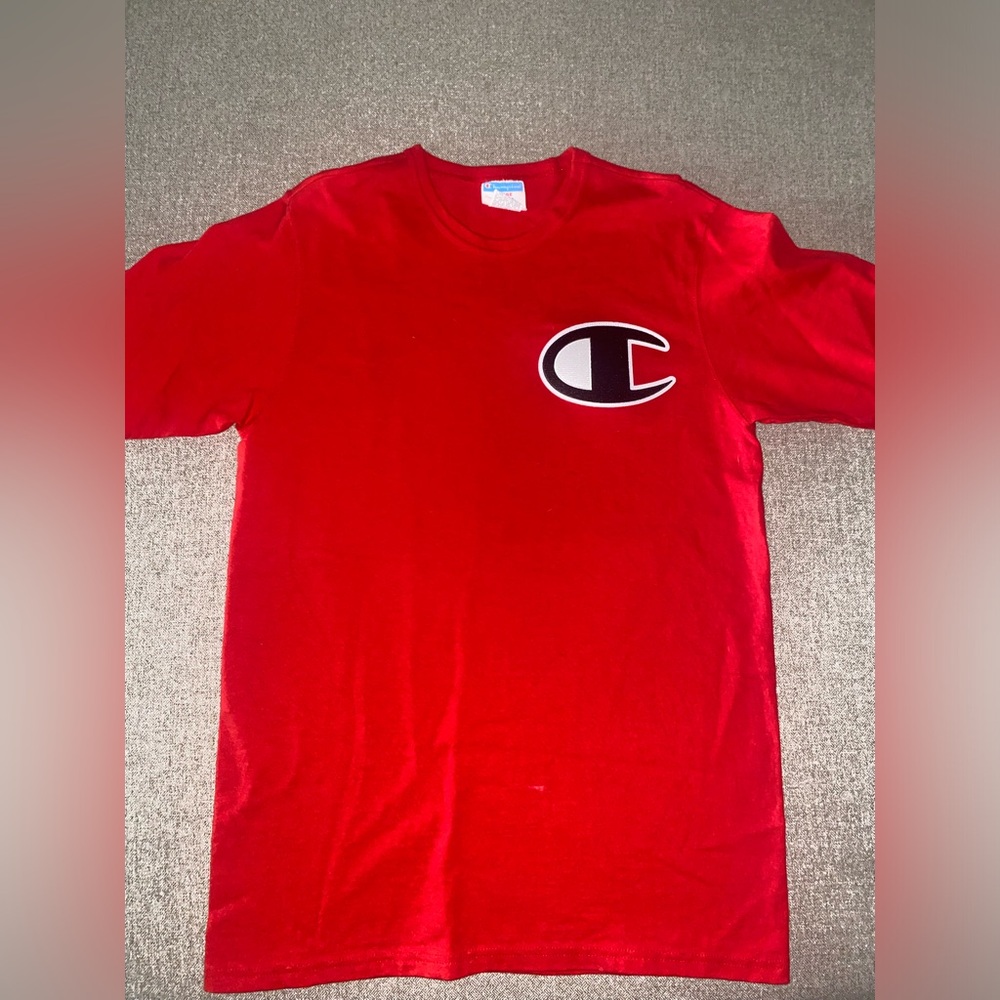 Red Champion Big logo T-shirt